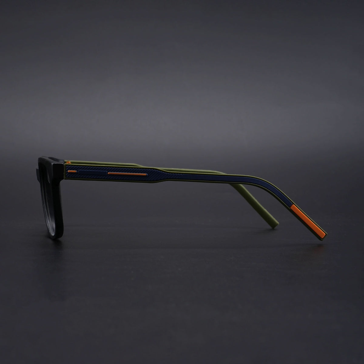 Eyejack Rush Matt Black Square Eyeglasses for Men & Women (1009CL719-C5)