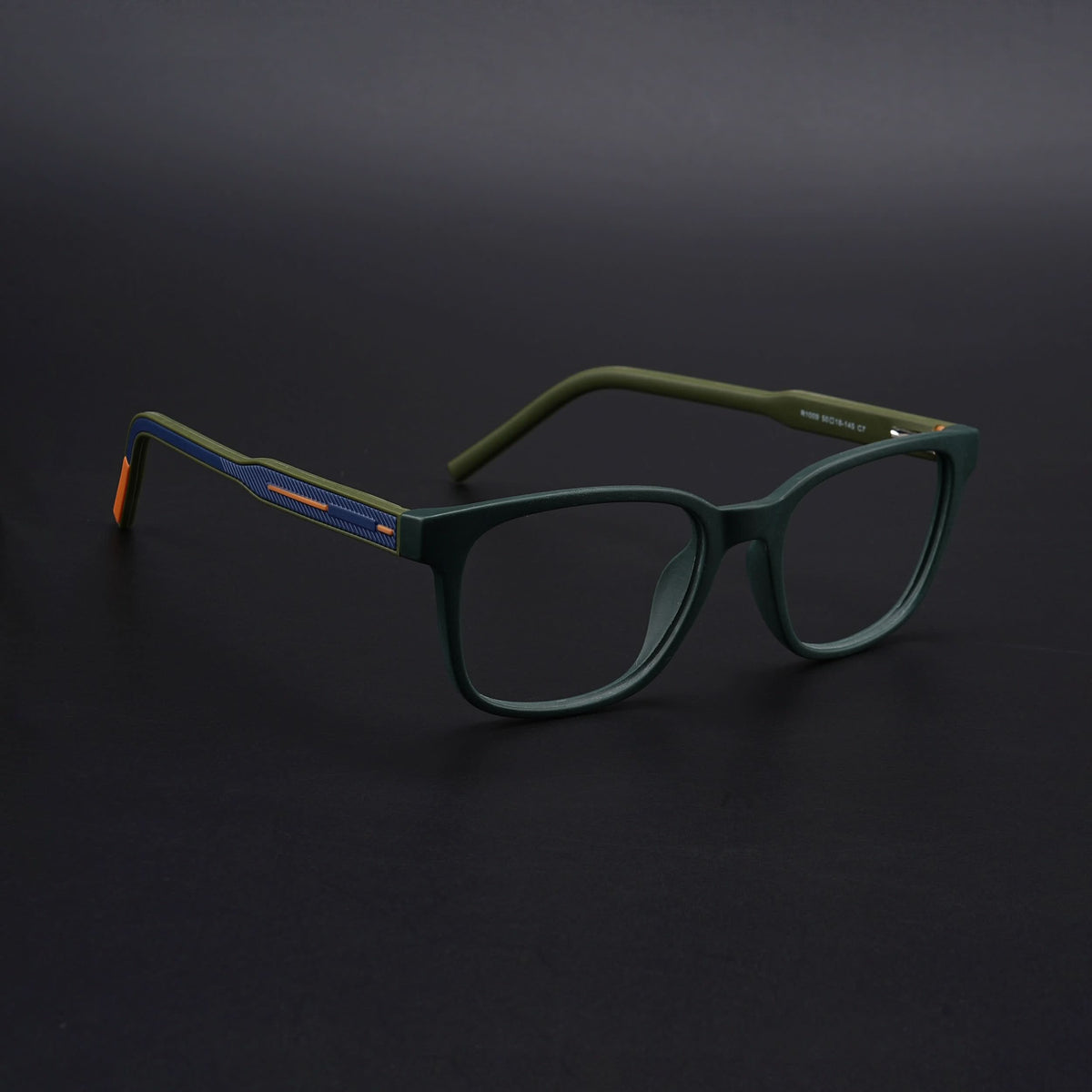 Eyejack Rush Green Square Eyeglasses for Men & Women (1009CL720-C6)