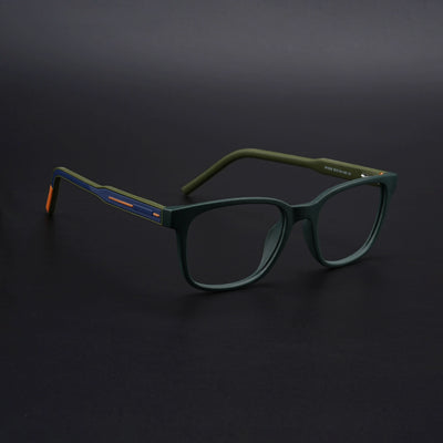 Eyejack Rush Green Square Eyeglasses for Men & Women (1009CL720-C6)