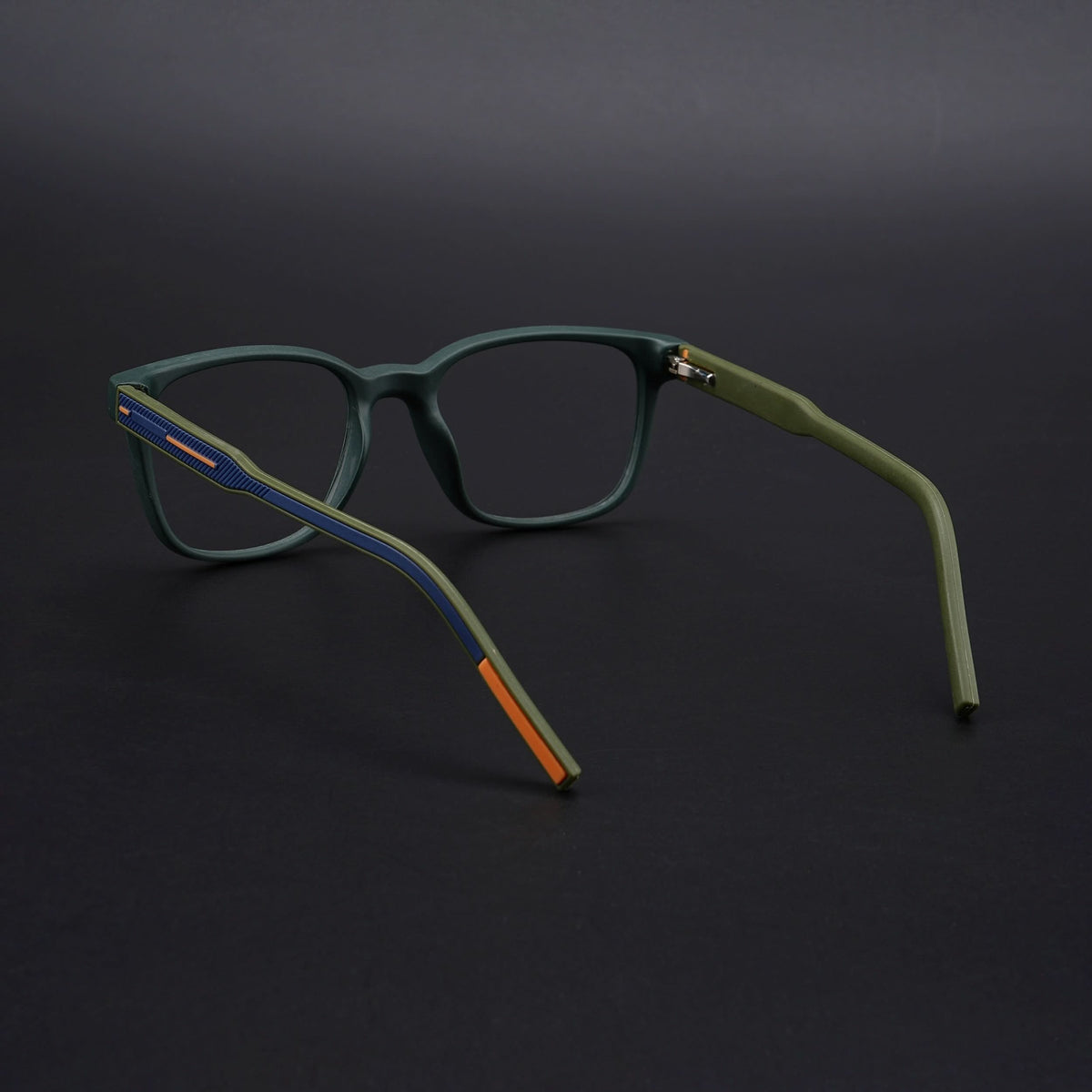 Eyejack Rush Green Square Eyeglasses for Men & Women (1009CL720-C6)