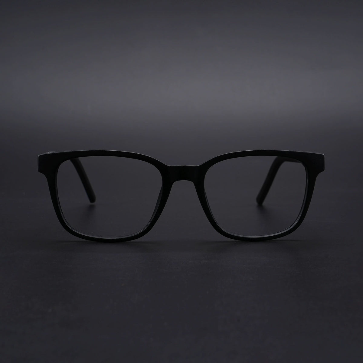 Eyejack Rush Matt Black Square Eyeglasses for Men & Women (1009CL721-C7)
