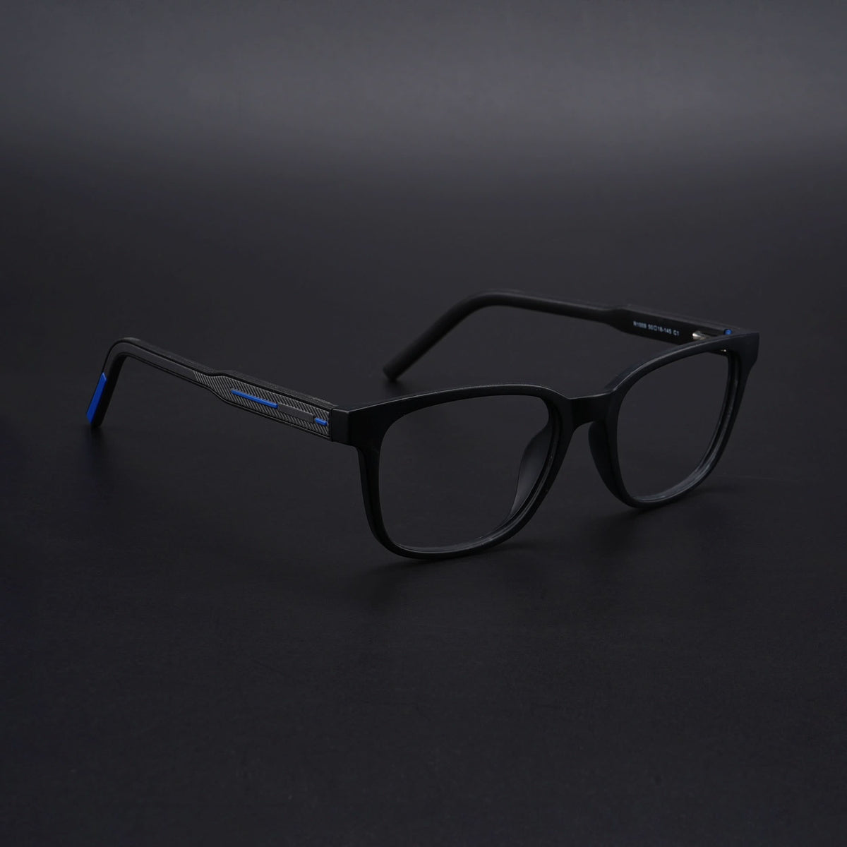 Eyejack Rush Matt Black Square Eyeglasses for Men & Women (1009CL721-C7)