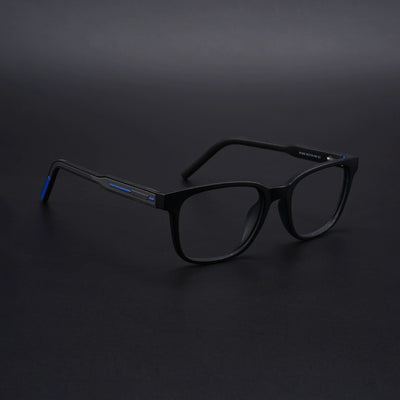 Eyejack Rush Matt Black Square Eyeglasses for Men & Women (1009CL721-C7)