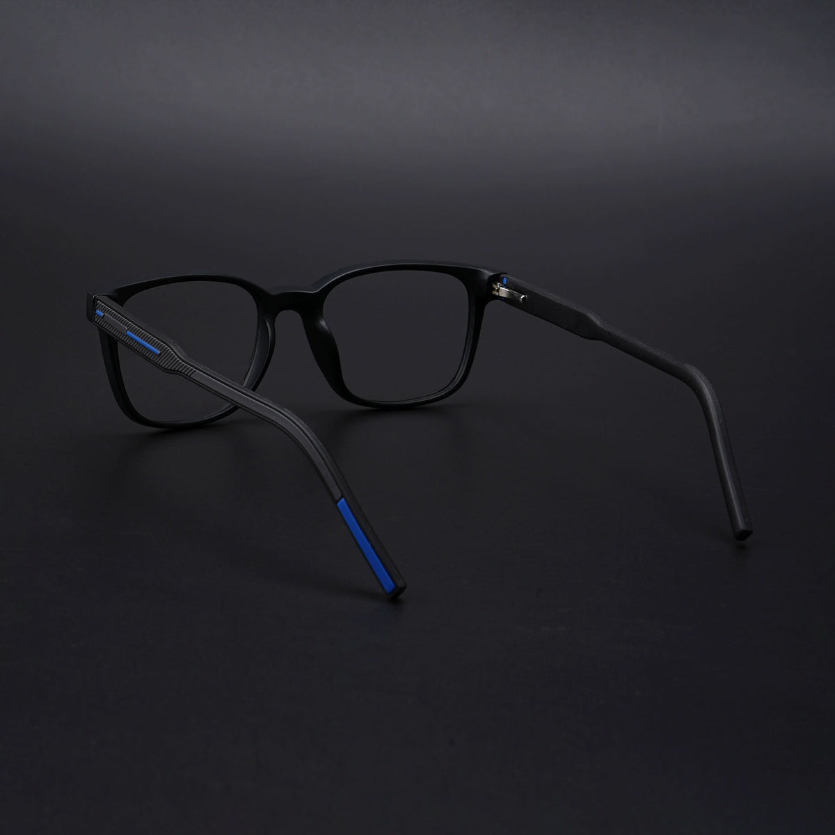 Eyejack Rush Matt Black Square Eyeglasses for Men & Women (1009CL721-C7)