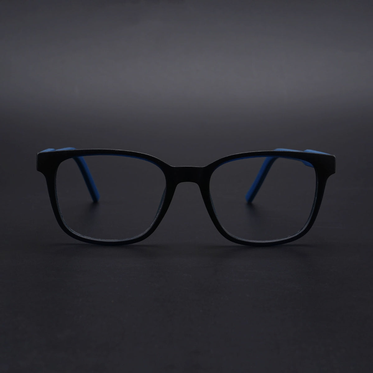 Eyejack Rush Navy Blue Square Eyeglasses for Men & Women (1009CL722-C8)