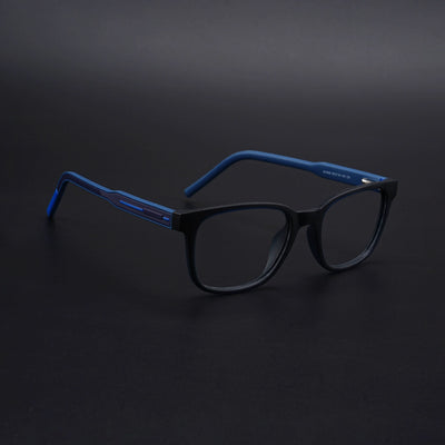 Eyejack Rush Navy Blue Square Eyeglasses for Men & Women (1009CL722-C8)