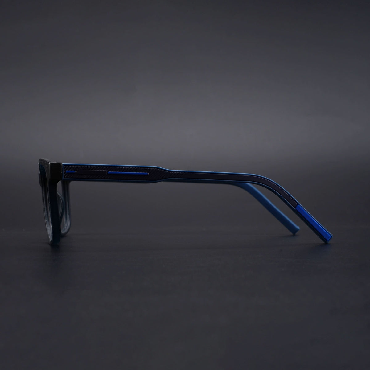 Eyejack Rush Navy Blue Square Eyeglasses for Men & Women (1009CL722-C8)