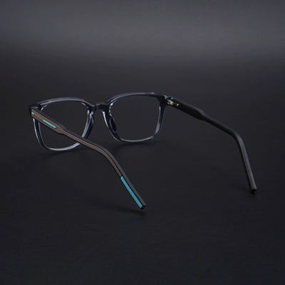 Eyejack Rush Grey Square Eyeglasses for Men & Women (1009CL723-C9)