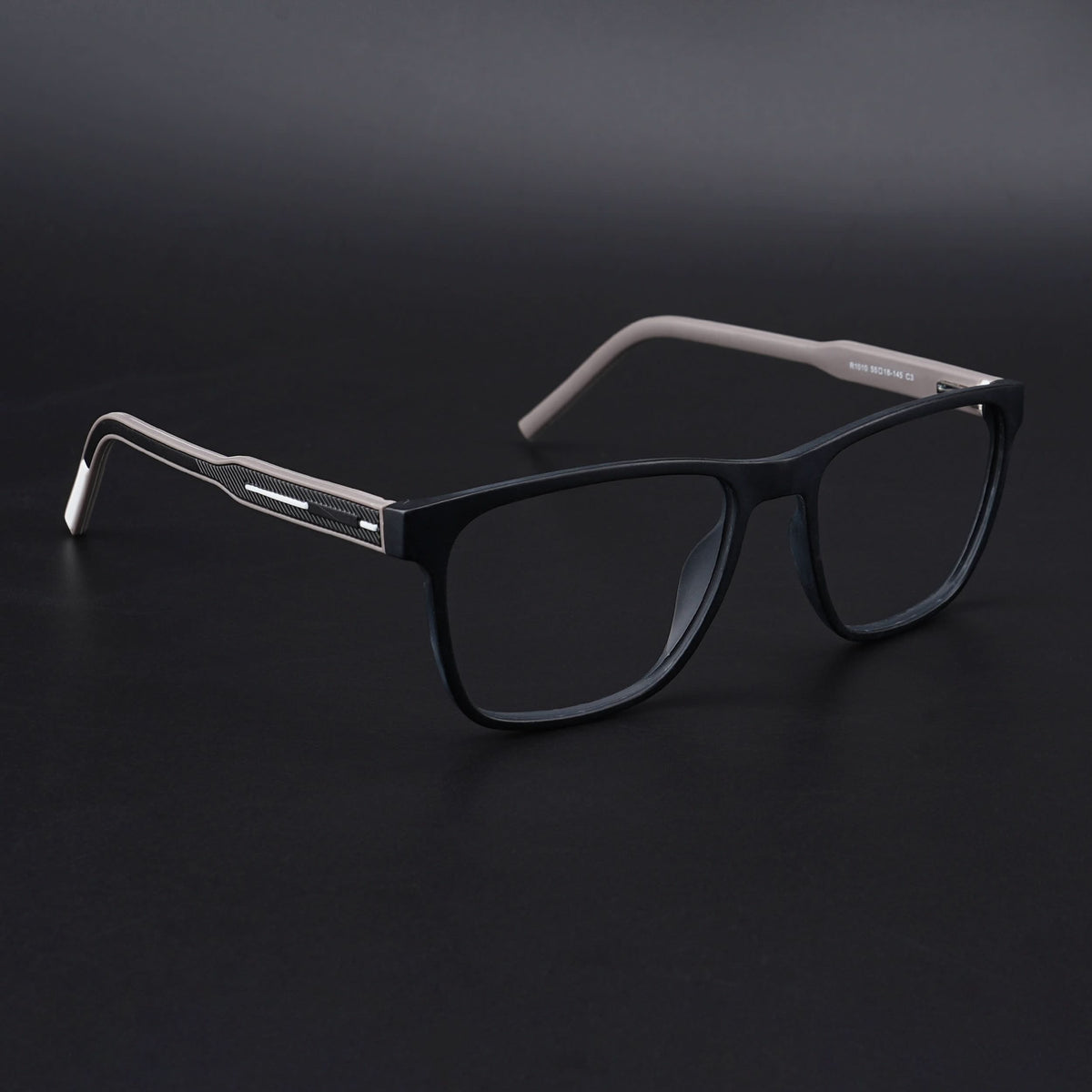 Eyejack Rush Matt Black Square Eyeglasses for Men & Women (1010CL725-C1)