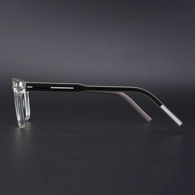 Eyejack Rush Transparent Square Eyeglasses for Men & Women (1010CL726-C2)