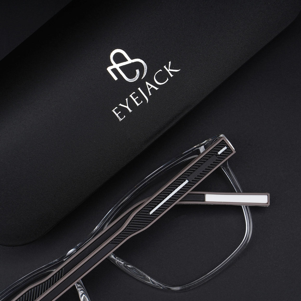 Eyejack Rush Transparent Square Eyeglasses for Men & Women (1010CL726-C2)