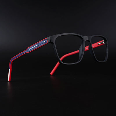 Eyejack Rush Matt Black Square Eyeglasses for Men & Women (1010CL727-C3)