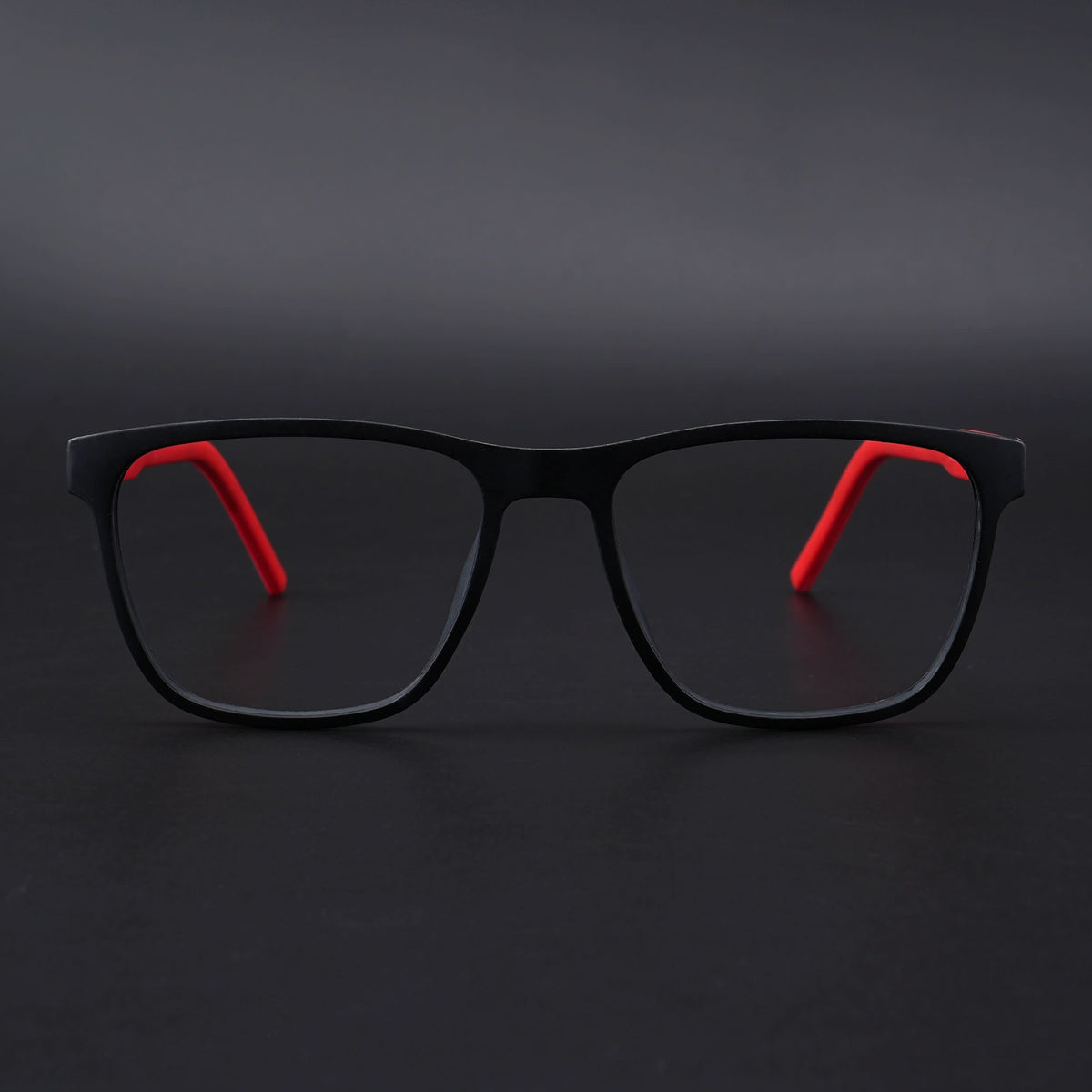 Eyejack Rush Matt Black Square Eyeglasses for Men & Women (1010CL727-C3)
