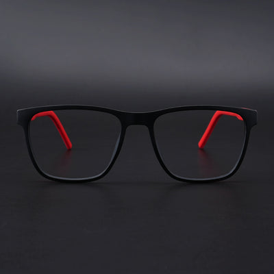Eyejack Rush Matt Black Square Eyeglasses for Men & Women (1010CL727-C3)