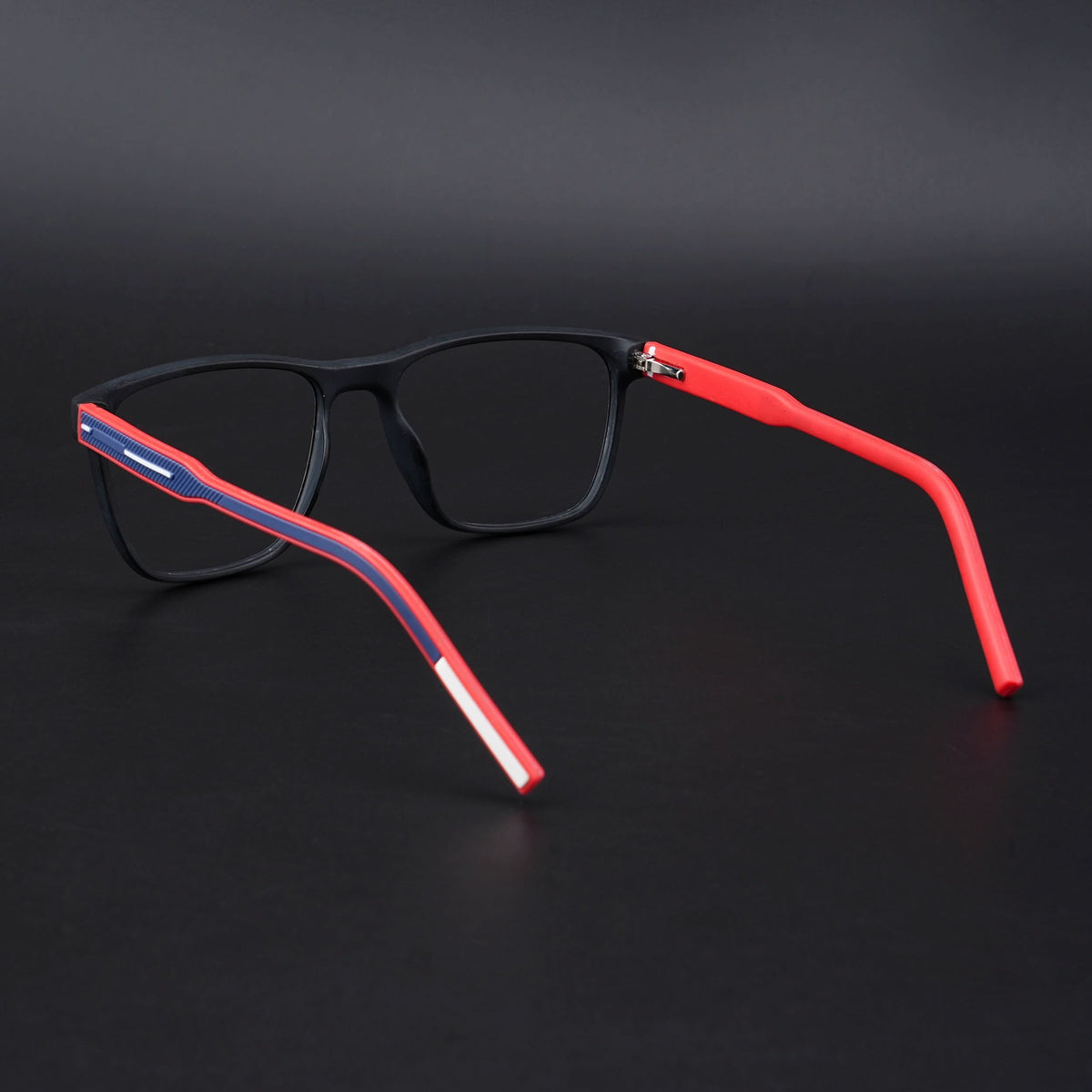 Eyejack Rush Matt Black Square Eyeglasses for Men & Women (1010CL727-C3)