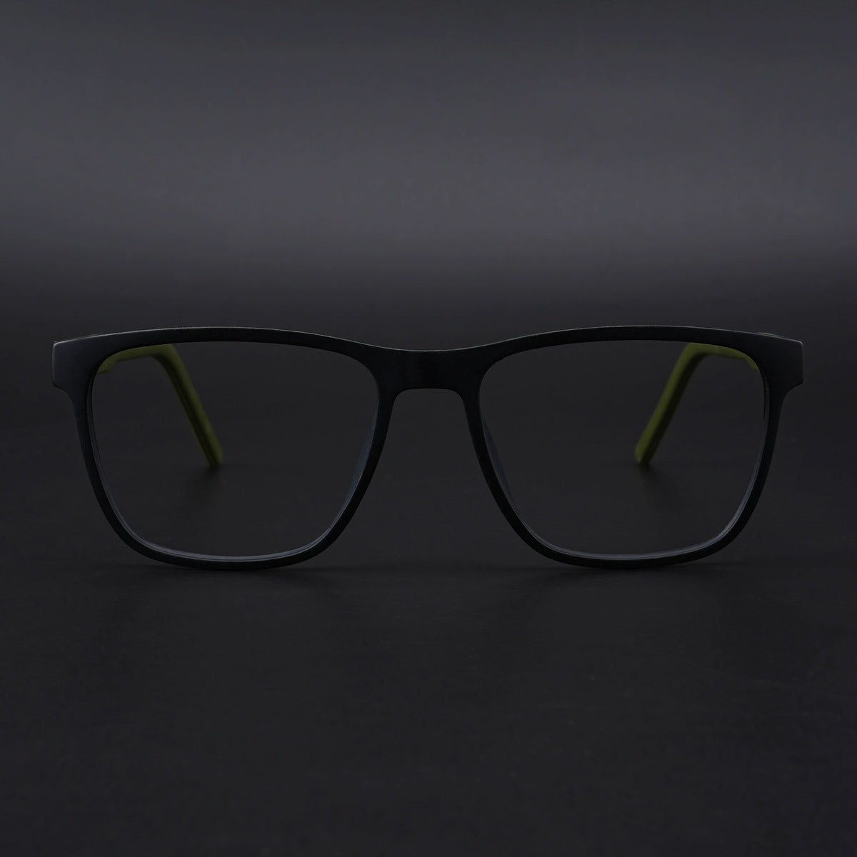 Eyejack Rush Matt Black Square Eyeglasses for Men & Women (1010CL729-C5)