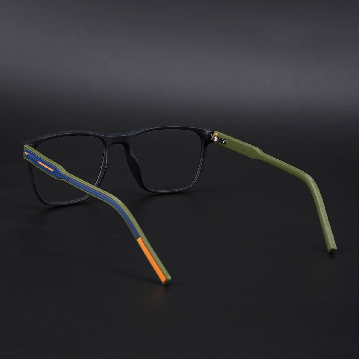 Eyejack Rush Matt Black Square Eyeglasses for Men & Women (1010CL729-C5)