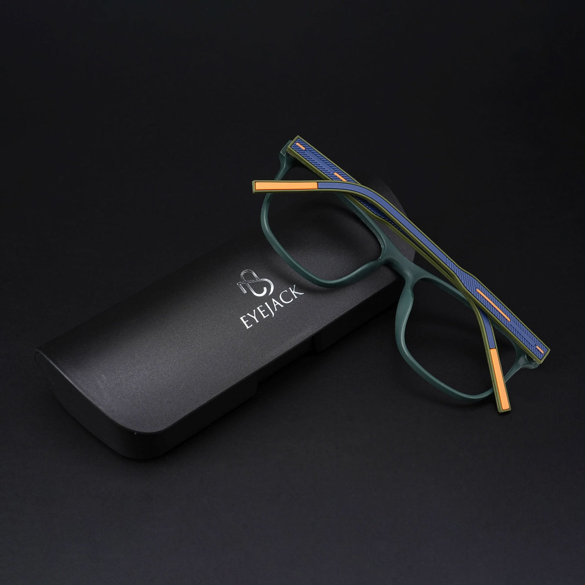 Eyejack Rush Green Square Eyeglasses for Men & Women (1010CL730-C6)