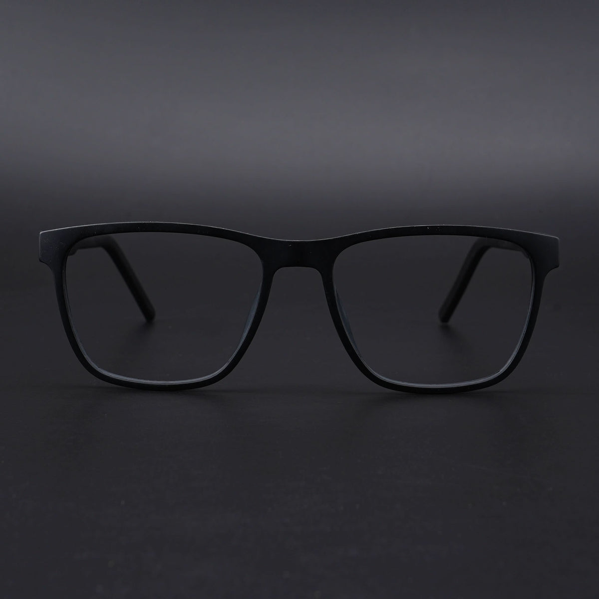 Eyejack Rush Matt Black Square Eyeglasses for Men & Women (1010CL731-C7)