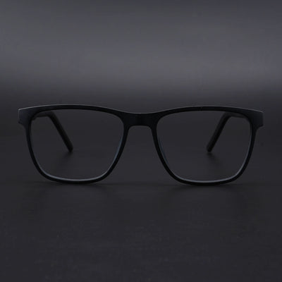 Eyejack Rush Matt Black Square Eyeglasses for Men & Women (1010CL731-C7)