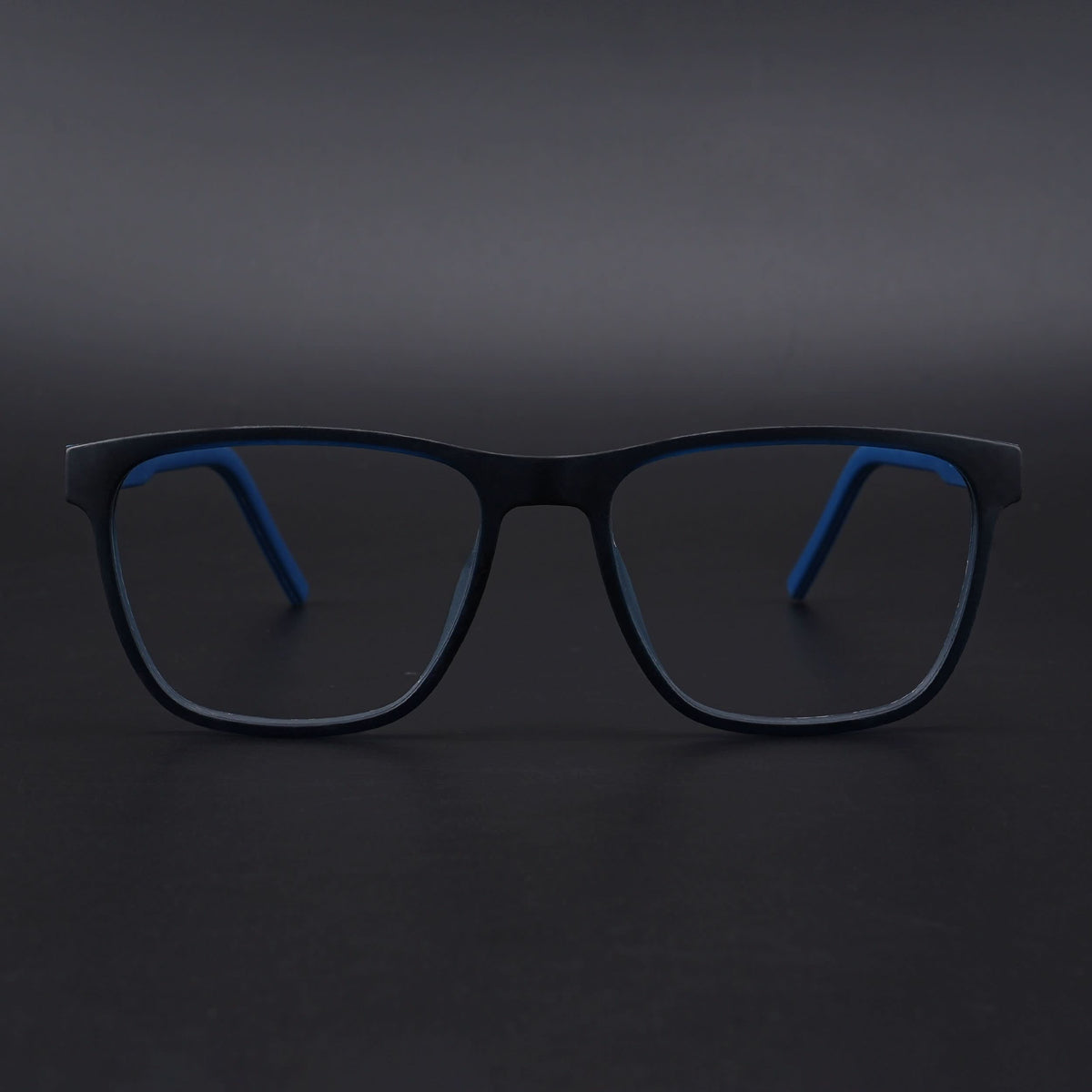 Eyejack Rush Navy Blue Square Eyeglasses for Men & Women (1010CL732-C8)