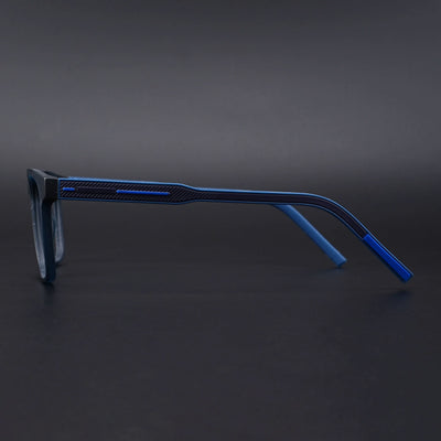 Eyejack Rush Navy Blue Square Eyeglasses for Men & Women (1010CL732-C8)