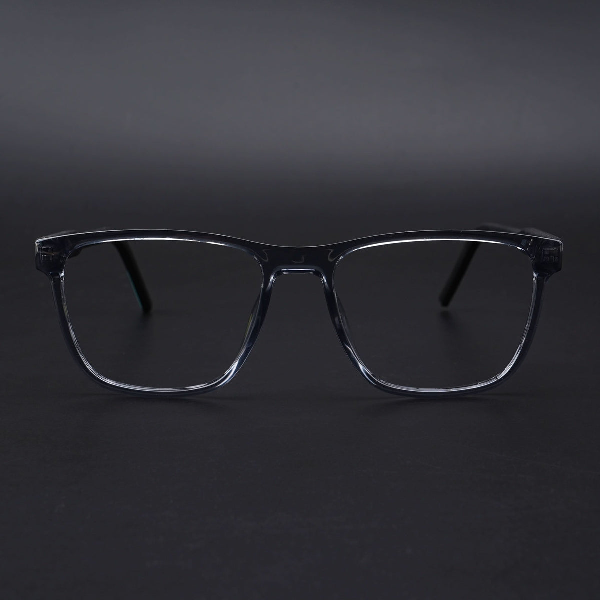 Eyejack Rush Grey Square Eyeglasses for Men & Women (1010CL733-C9)