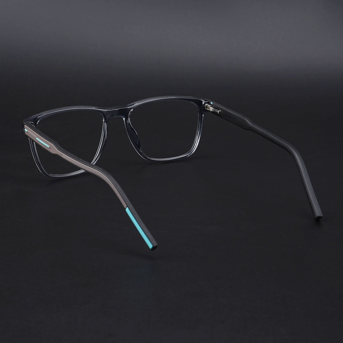Eyejack Rush Grey Square Eyeglasses for Men & Women (1010CL733-C9)