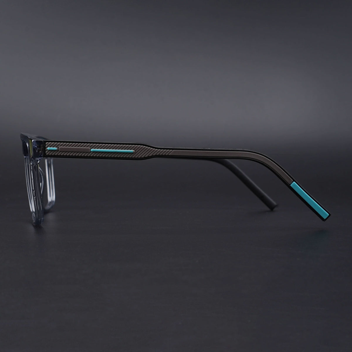 Eyejack Rush Grey Square Eyeglasses for Men & Women (1010CL733-C9)