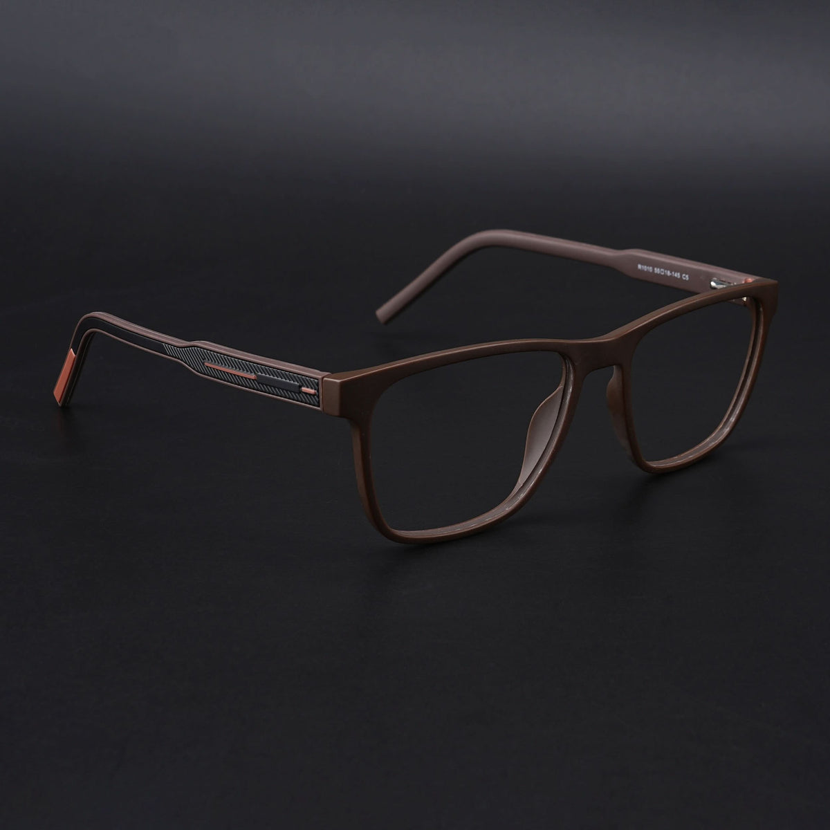 Eyejack Rush Matt Brown Square Eyeglasses for Men & Women (1010CL734-C10)