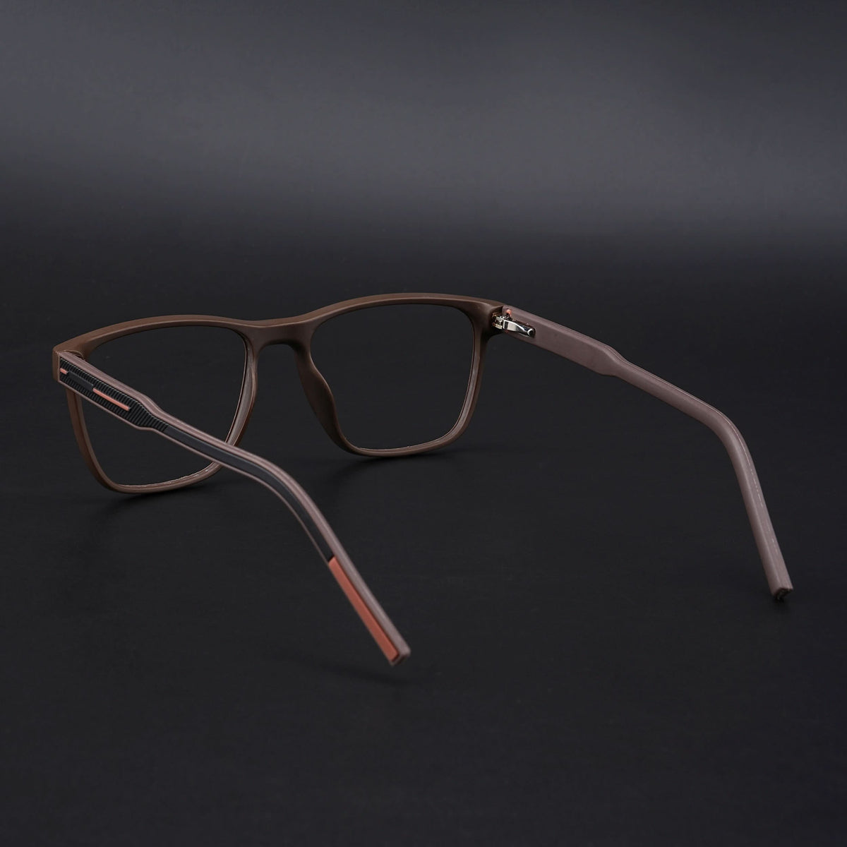 Eyejack Rush Matt Brown Square Eyeglasses for Men & Women (1010CL734-C10)