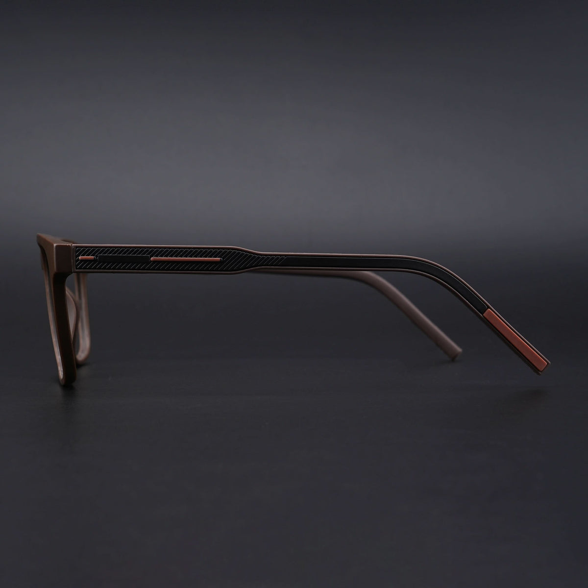Eyejack Rush Matt Brown Square Eyeglasses for Men & Women (1010CL734-C10)