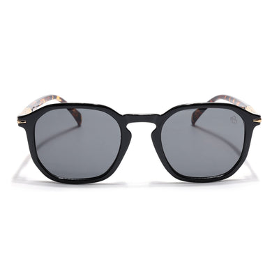 Eyejack Black Square Sunglasses for Men & Women (1115CL1085)
