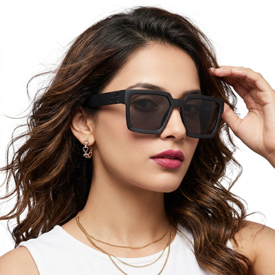Vector - Black Square Sunglasses (1126CL1029)