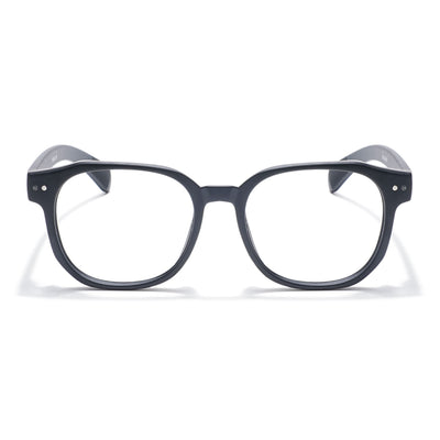 Eyejack Thunder Black Round Eyeglasses for Men & Women (1387CL559-C1)