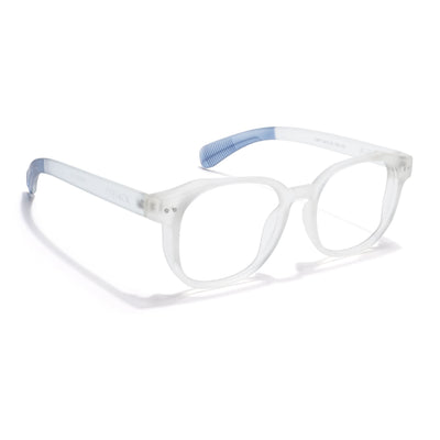 Eyejack Thunder Matt Transparent Round Eyeglasses for Men & Women (1387CL560-C2)
