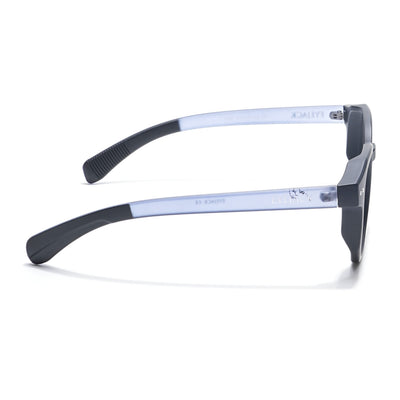 Eyejack Thunder Black Round Eyeglasses for Men & Women (1387CL561-C3)