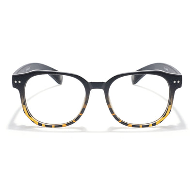 Eyejack Thunder Black & Demi Brown Round Eyeglasses for Men & Women (1387CL563-C5)