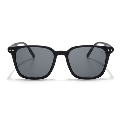 Eyejack Black Square Sunglasses for Men & Women (15902CL1056)