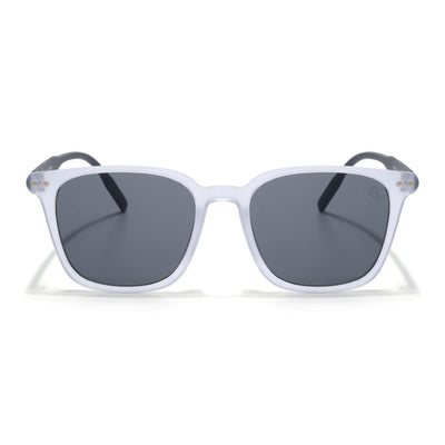 Eyejack Grey Square Sunglasses for Men & Women (15902CL1058)