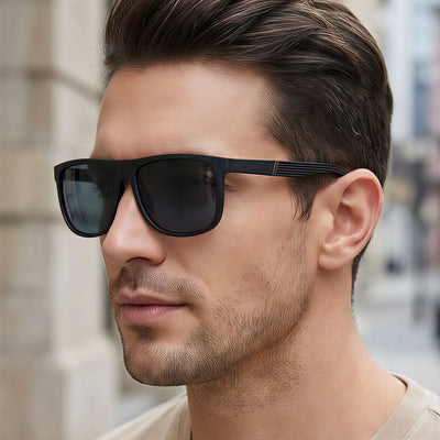 Eyejack Black Wayfarer Sunglasses for Men & Women (TB36CL1071)