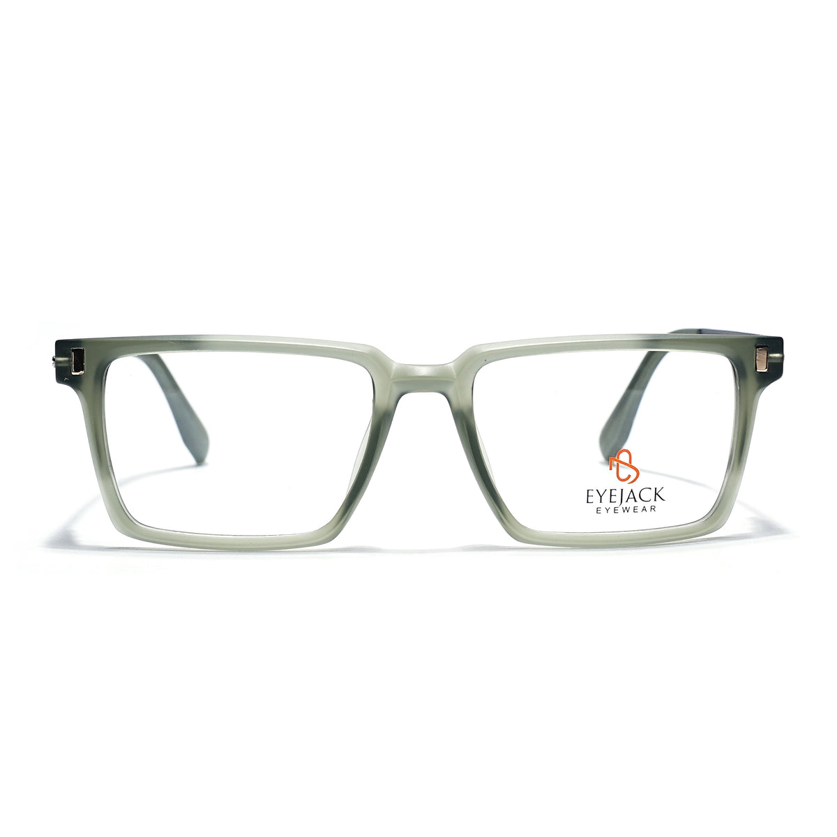 Eyejack Olive Rectangle Eyeglasses for Men & Women (162001FCL2446)