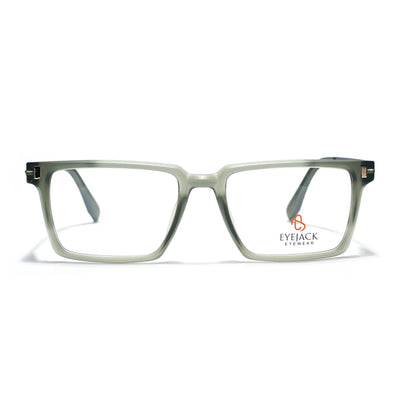 Eyejack Olive Rectangle Eyeglasses for Men & Women (162001FCL2446)