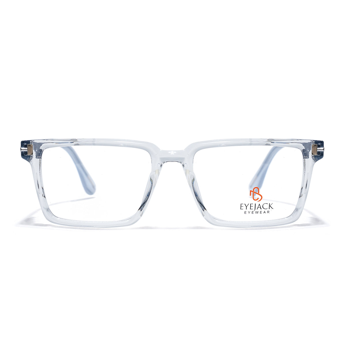 Eyejack Transparent Rectangle Eyeglasses for Men & Women (162001FCL2447)