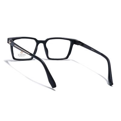 Eyejack Black Rectangle Eyeglasses for Men & Women (162002FCL2448)