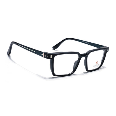 Eyejack Black Rectangle Eyeglasses for Men & Women (162002FCL2449)