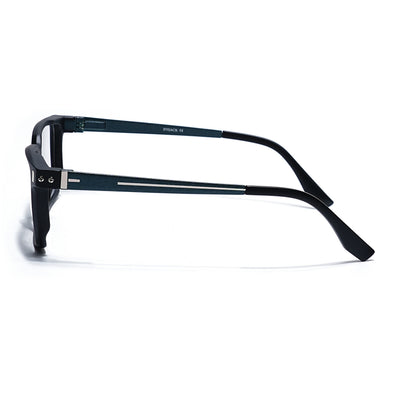 Eyejack Black Rectangle Eyeglasses for Men & Women (162002FCL2449)