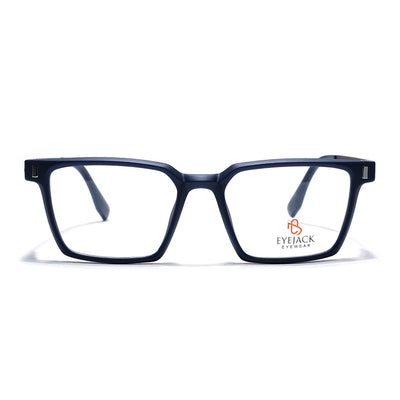 Eyejack Blue Rectangle Eyeglasses for Men & Women (162002FCL2454)