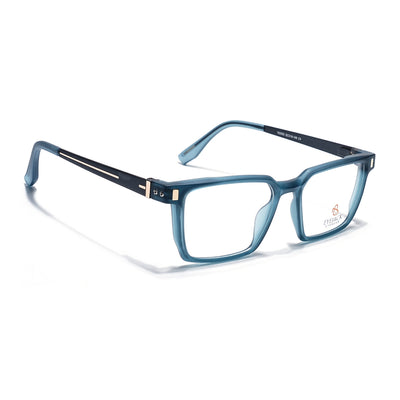 Eyejack Sea Green Rectangle Eyeglasses for Men & Women (162002FCL2455)