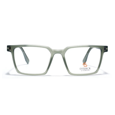 Eyejack Olive Rectangle Eyeglasses for Men & Women (162002FCL2458)